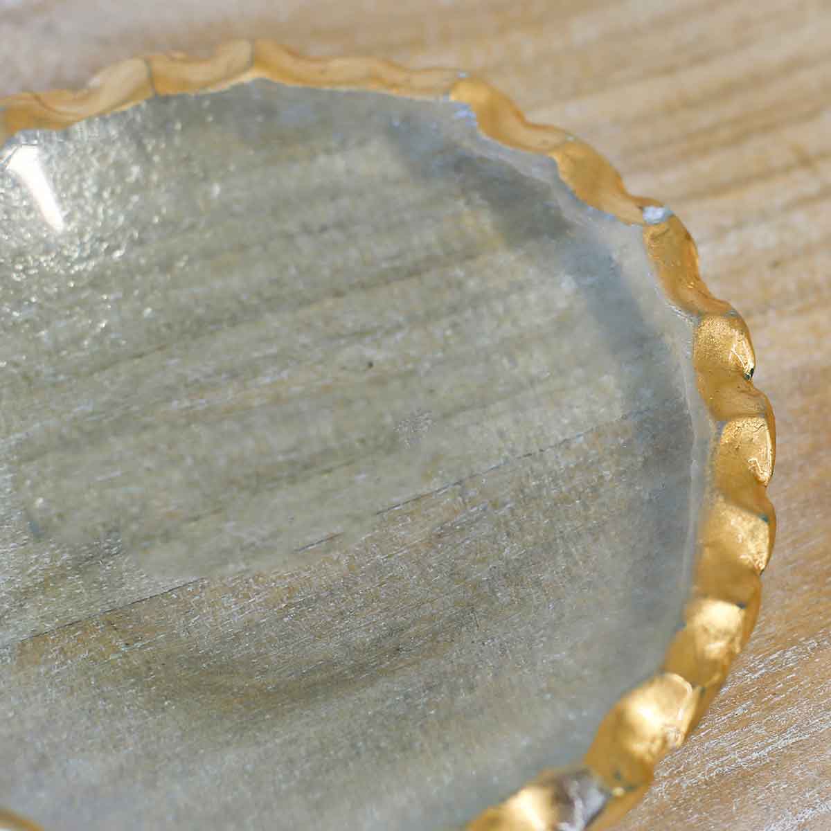 Fairbanks Tidbit Dish Clear/Gold 5"