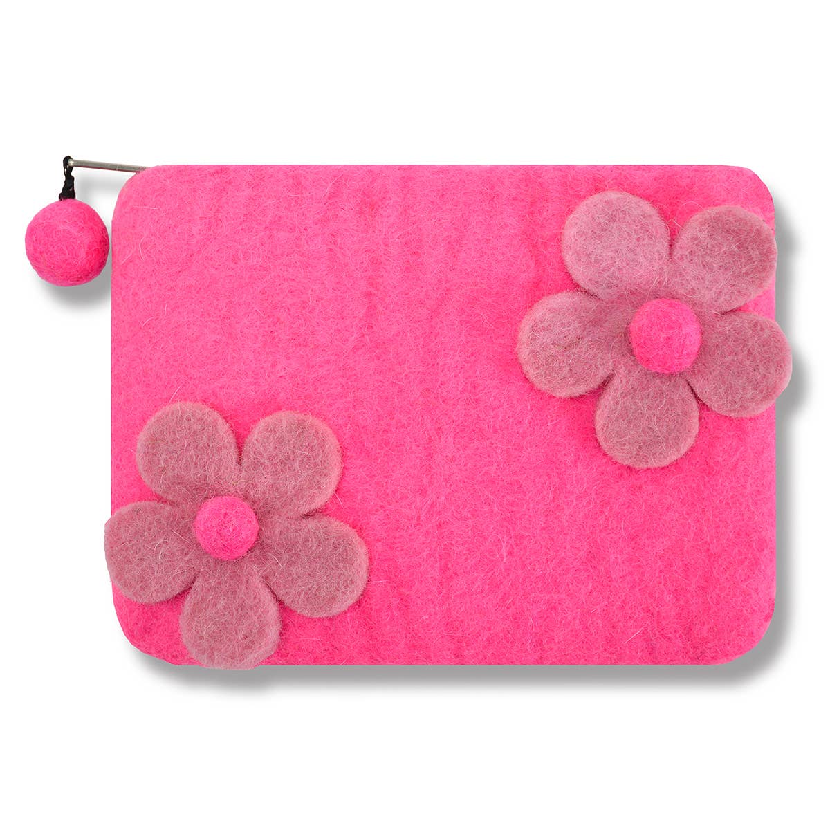Two Flowers Coin Purse: Pink