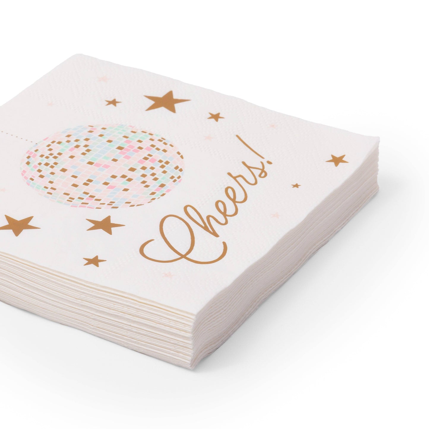 PINK DISCO BALL COCKTAIL NAPKINS