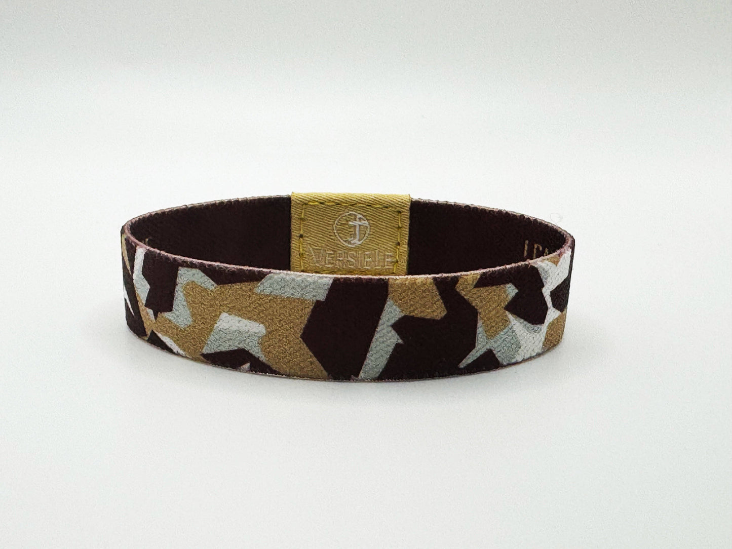 Team Camo / Philippians 4:13 Wristband: Green & White / X-Small