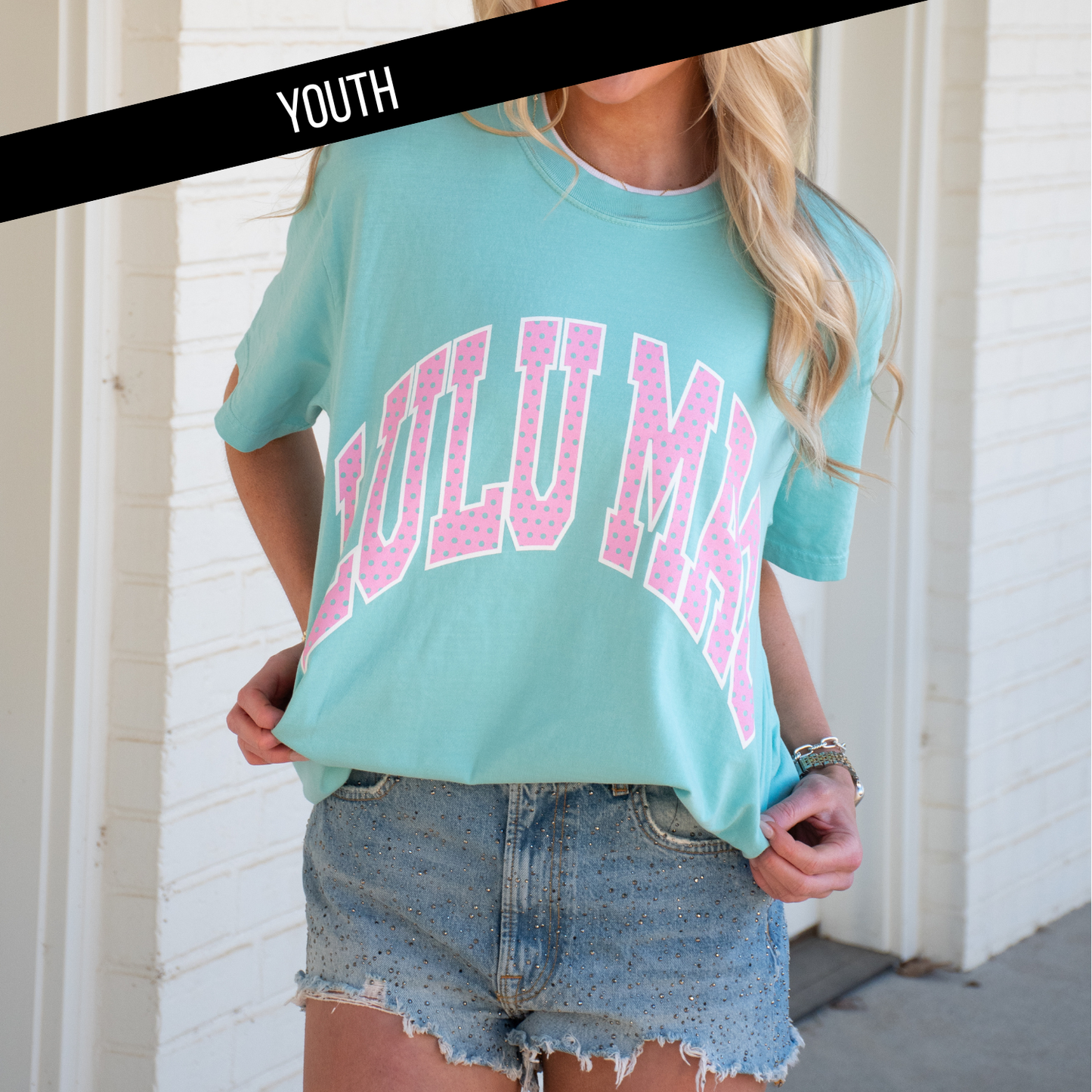 KD-PD-1001 Chalky Mint Youth Comfort Colors Tee: Chalky Mint / Small