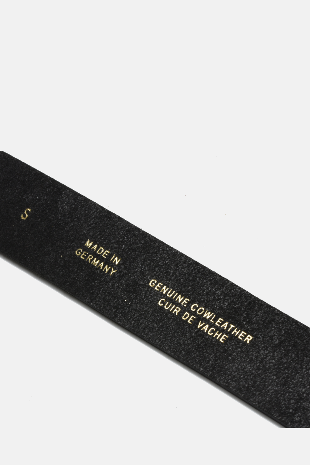 Wide Black Leather on Steel Buckle Belt: Small