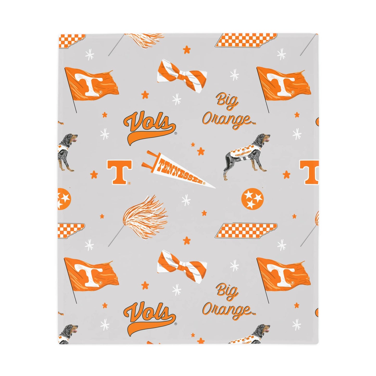 Tennessee Flannel Fleece Blanket, Collegiate