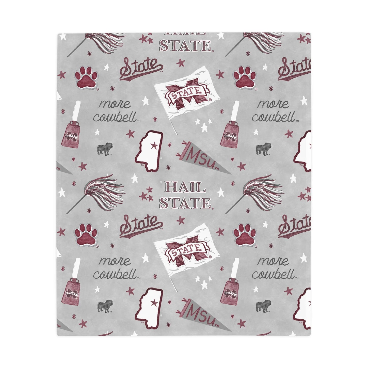 Mississippi State Flannel Fleece Blanket, Collegiate