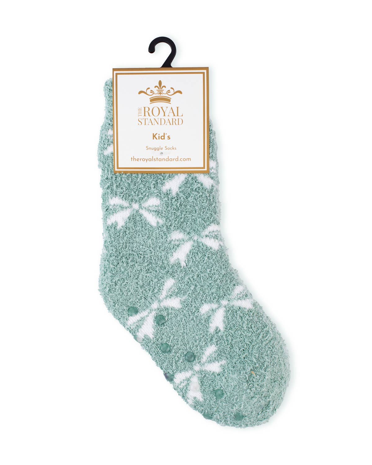 Kid's Hannah Bow Snuggle Socks Light Blue -Asst.: L/XL (2-5)