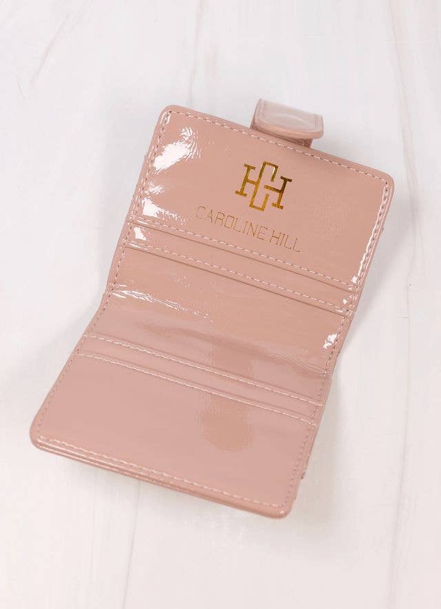 Tate Card Holder Wallet TAUPE PATENT LQ: Default