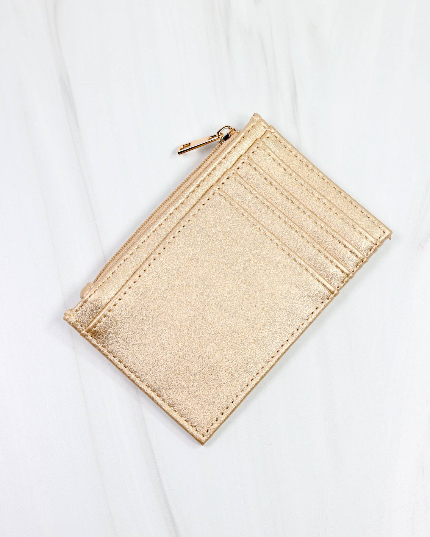 Molly Zip Card Holder GOLD: Default