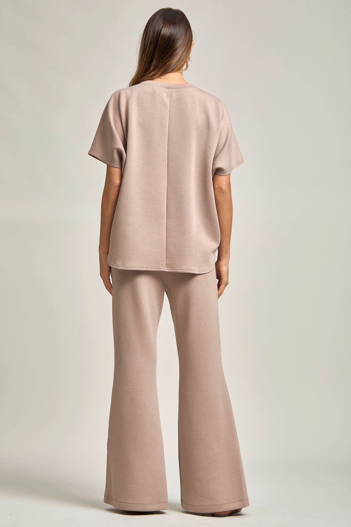 Poncho Top + Bell Bottom Modal Set: Navy / L