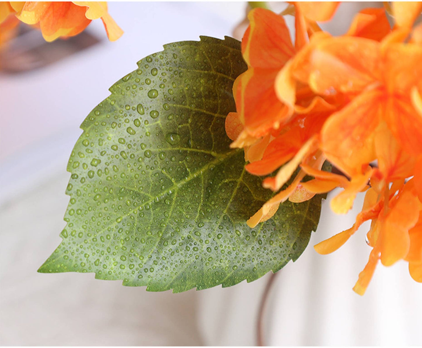 12.5"Real Touch lifelike Hydrangea-6”bloom: Light Green