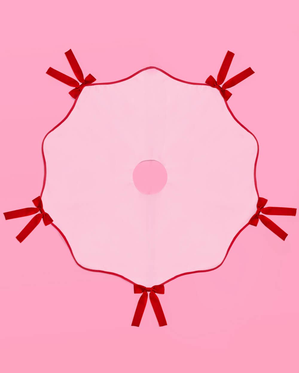 Pretty in Pink Christmas Tree Skirt