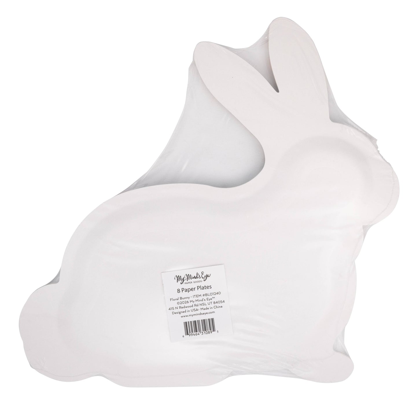 BLO1240 - Floral Bunny Plate