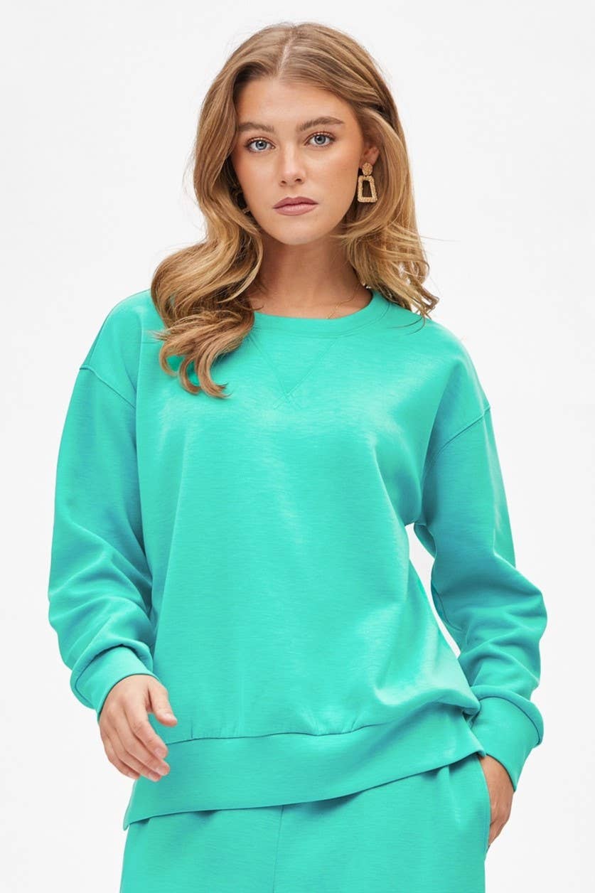 Crew Neck Pullover + Jogger Set TRVSET-MALIBU: LILAC / M