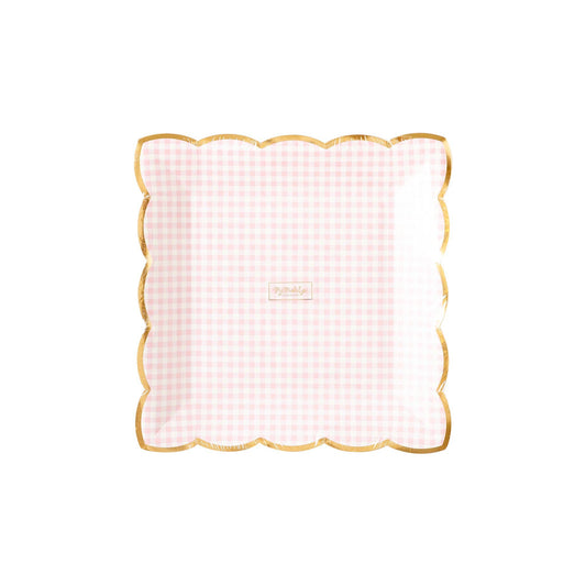PGB941 - Pink Gingham Plate