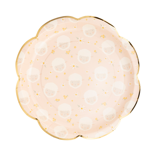 EAS1041 - Scattered Lamb Paper Plate