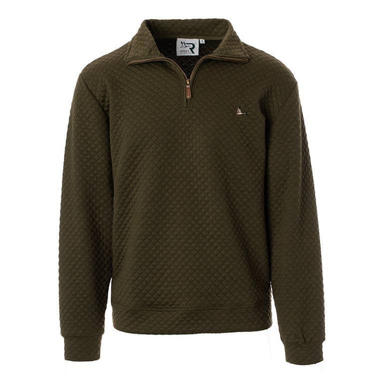 Roost Drake QTR Zip (RW-165): Green / YXL