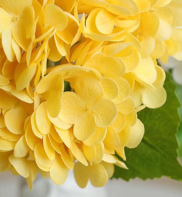 12.5"Real Touch lifelike Hydrangea-6”bloom: Light Green