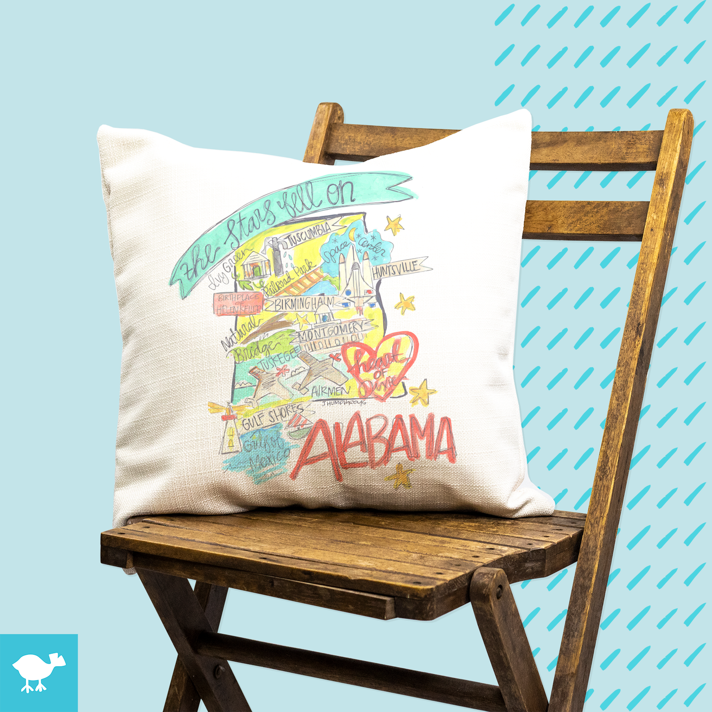 Your State "Roadmap" Pillow: 18"x18" / Pillow