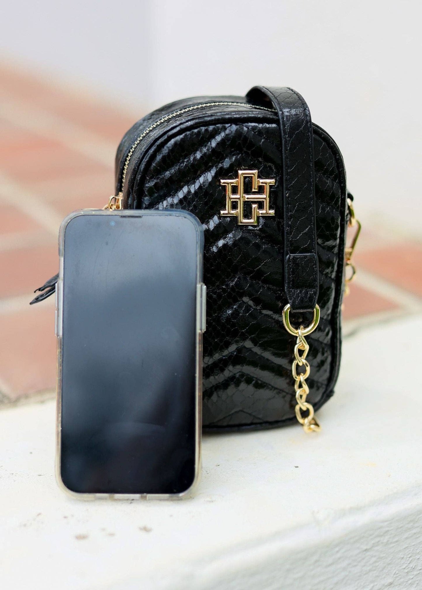 Colton Cell Phone Crossbody SHIMMER GOLD: Default