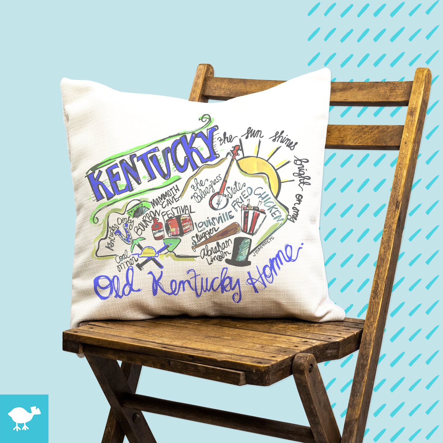 Your State "Roadmap" Pillow: 18"x18" / Pillow