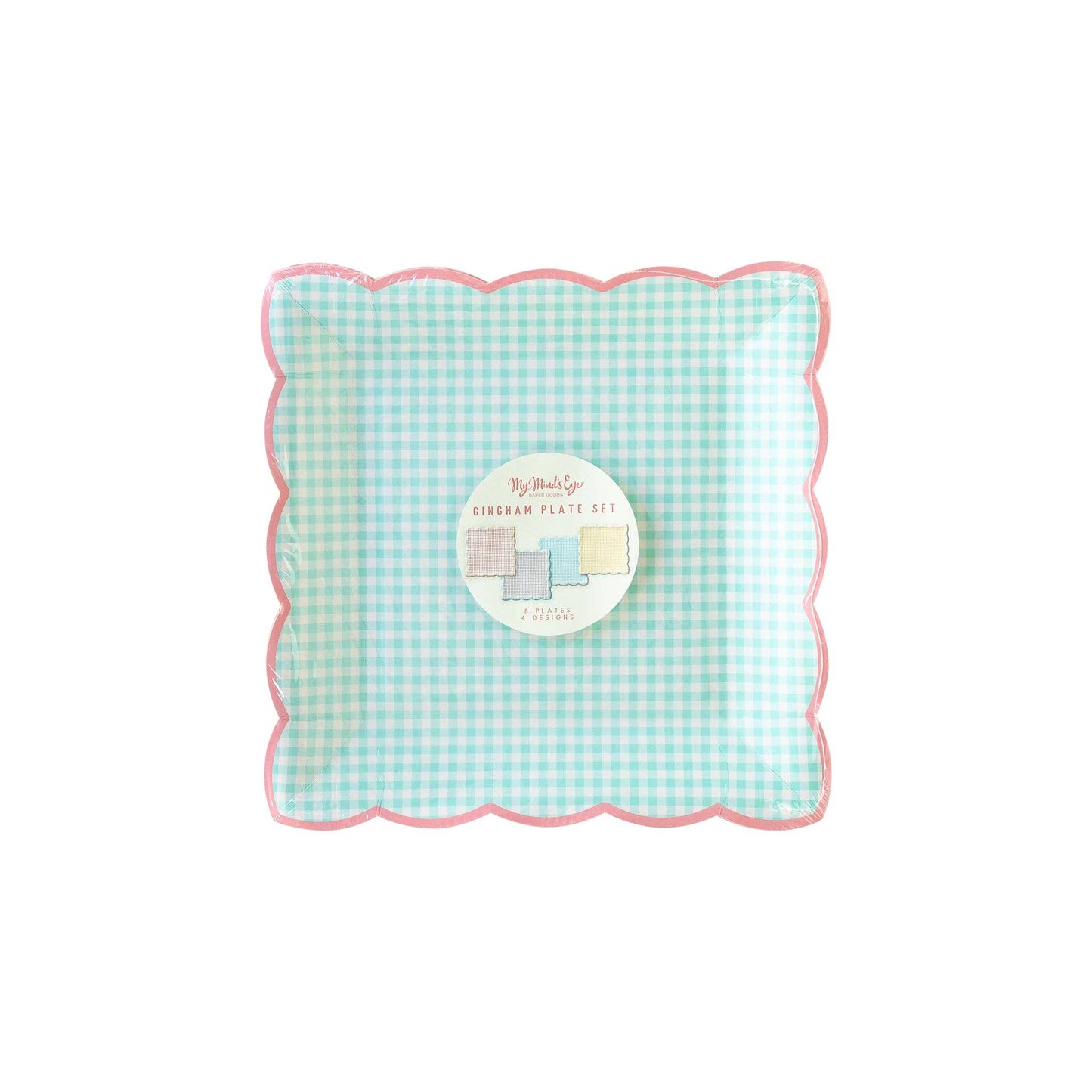 PGB942 - Gingham Plate Set