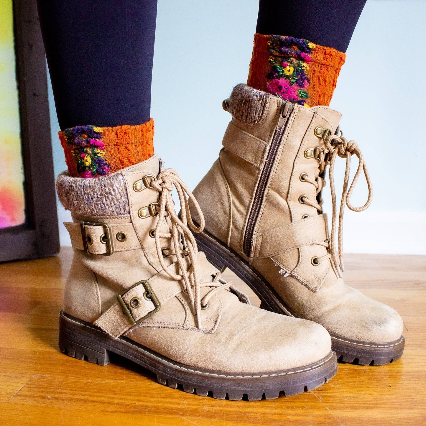 Audrey Vintage Socks: White