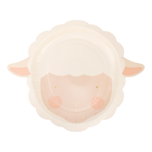 EAS1040 - Lamb Shaped Paper Plate