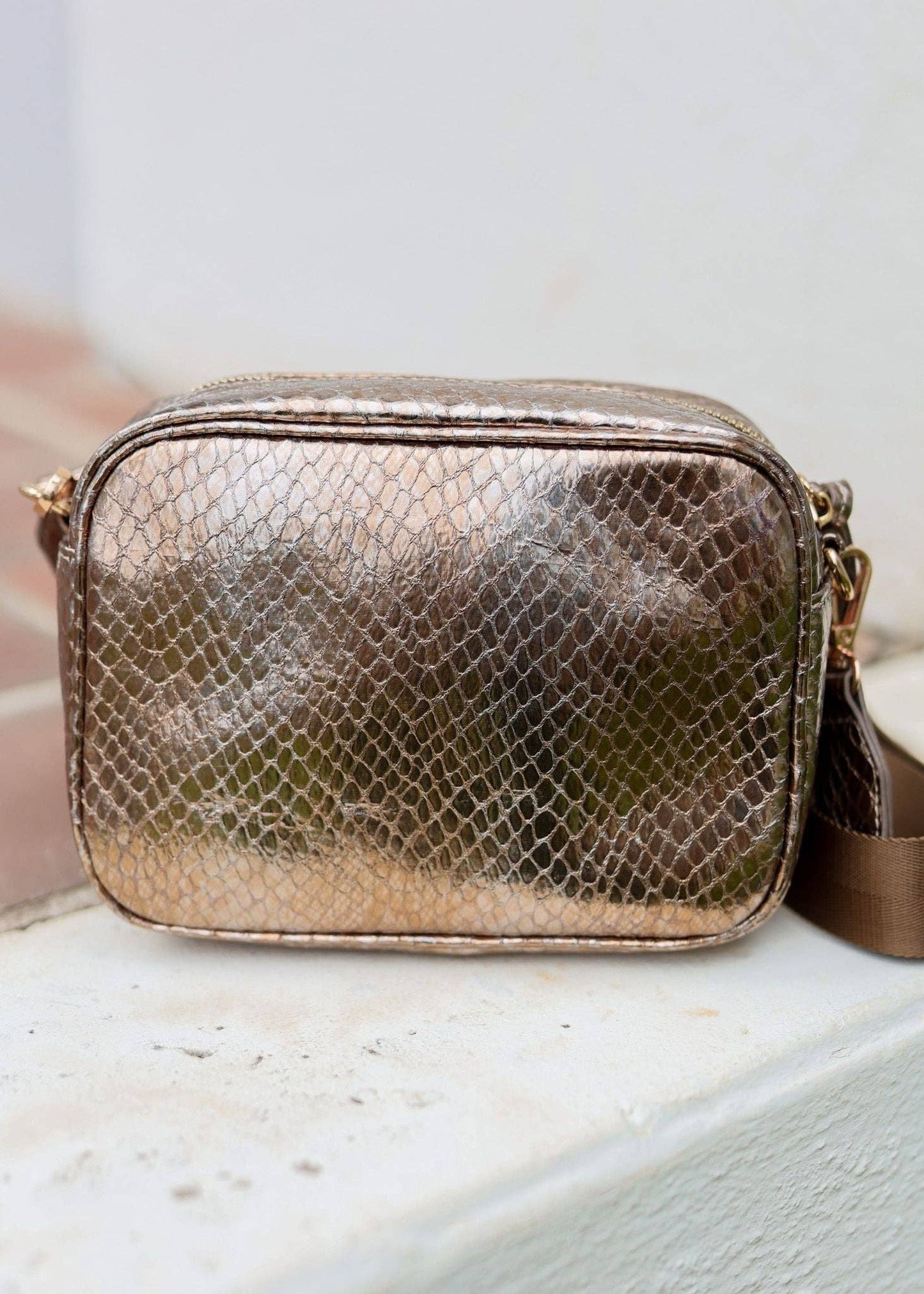Campbell Camera Crossbody METALLIC BRONZE: Default