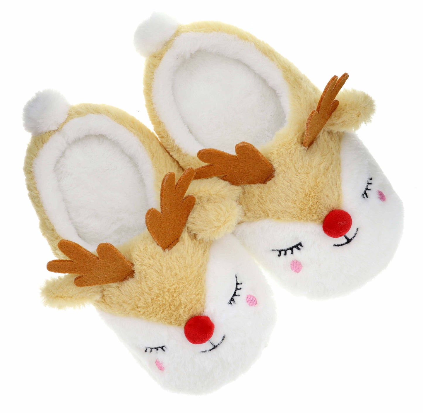 Kids Reindeer Closed Toe Slipper