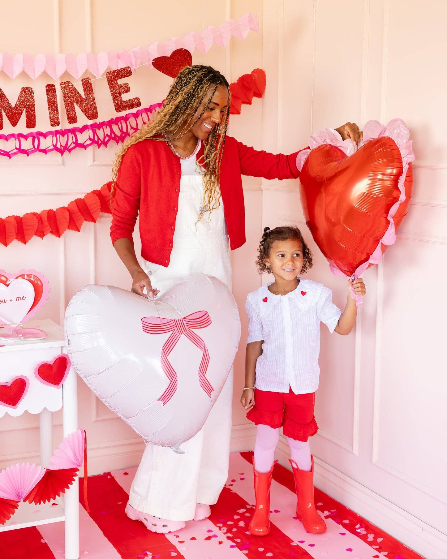 VAL1217 - Bow Heart Mylar Balloon