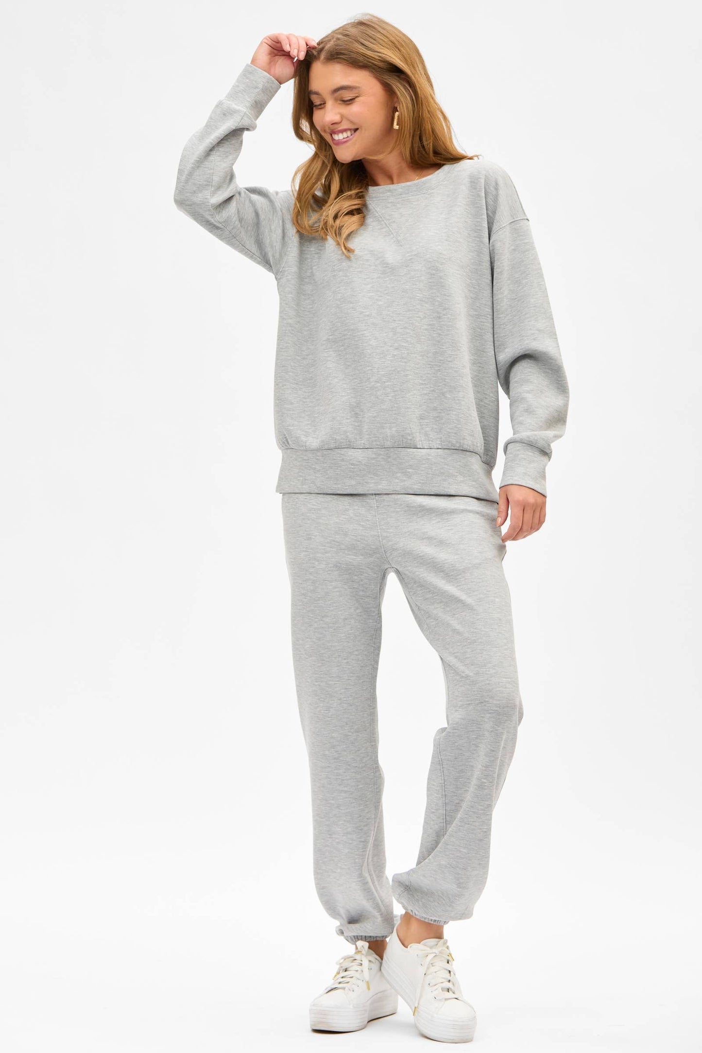 Crew Neck Pullover + Jogger Set TRVSET-MALIBU: LILAC / XL