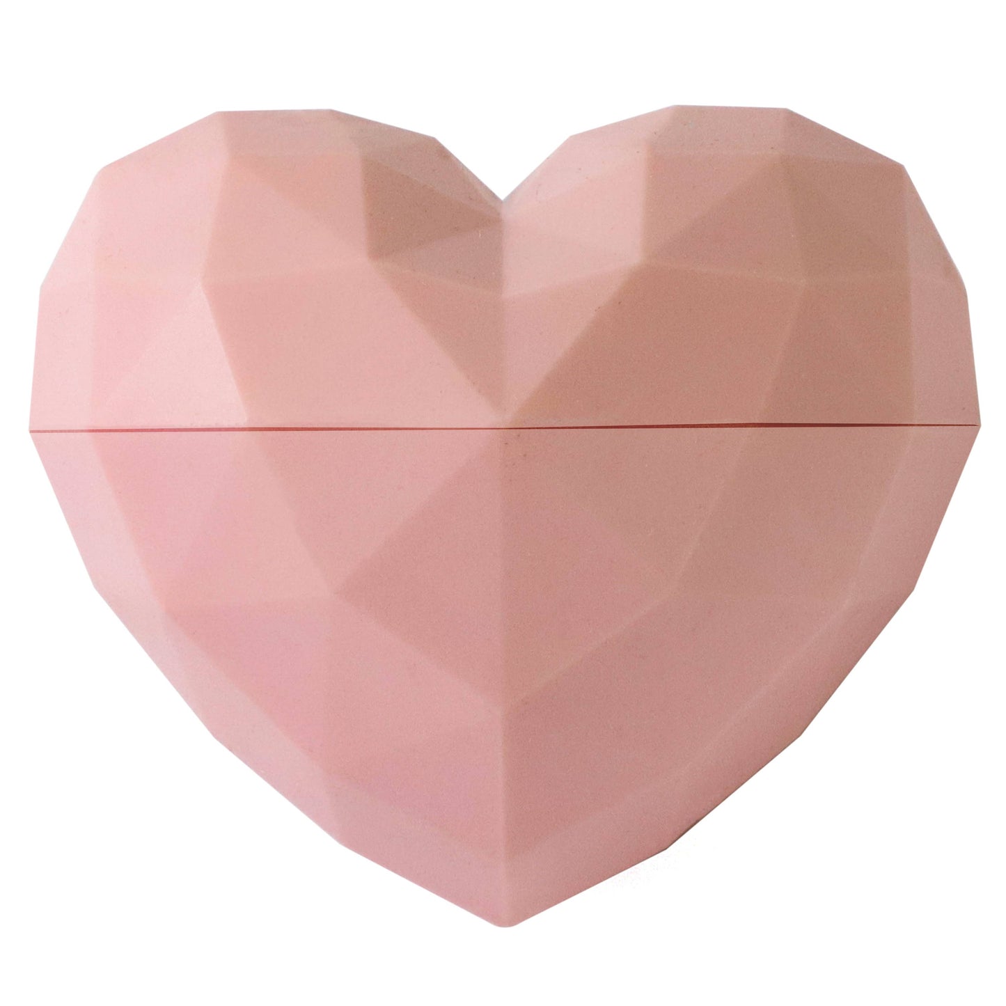 Pink Heart Lip Balm100% Natural: Pink / Clear Plastic Box / Wildberry