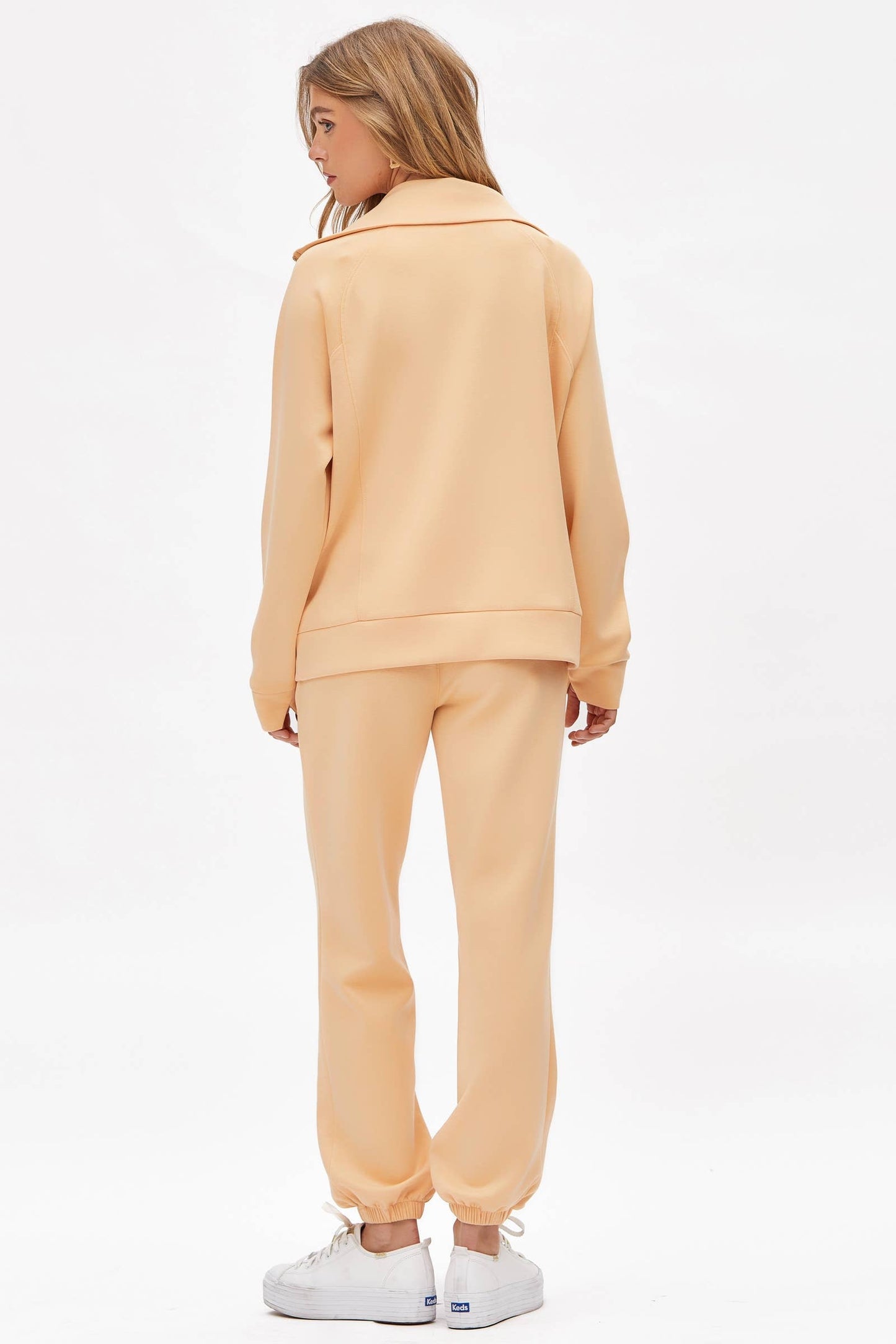 Quarter Zip Pullover + Jogger Modal Travel Set: Lavender / XL