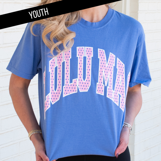 KD-PD-1001 Flo Blue Youth Comfort Colors Tee: Flo Blue / Small