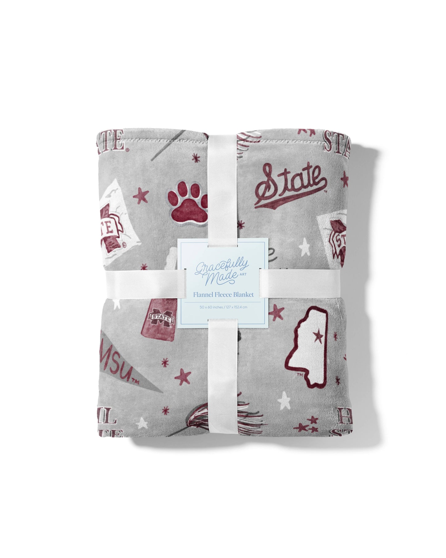 Mississippi State Flannel Fleece Blanket, Collegiate