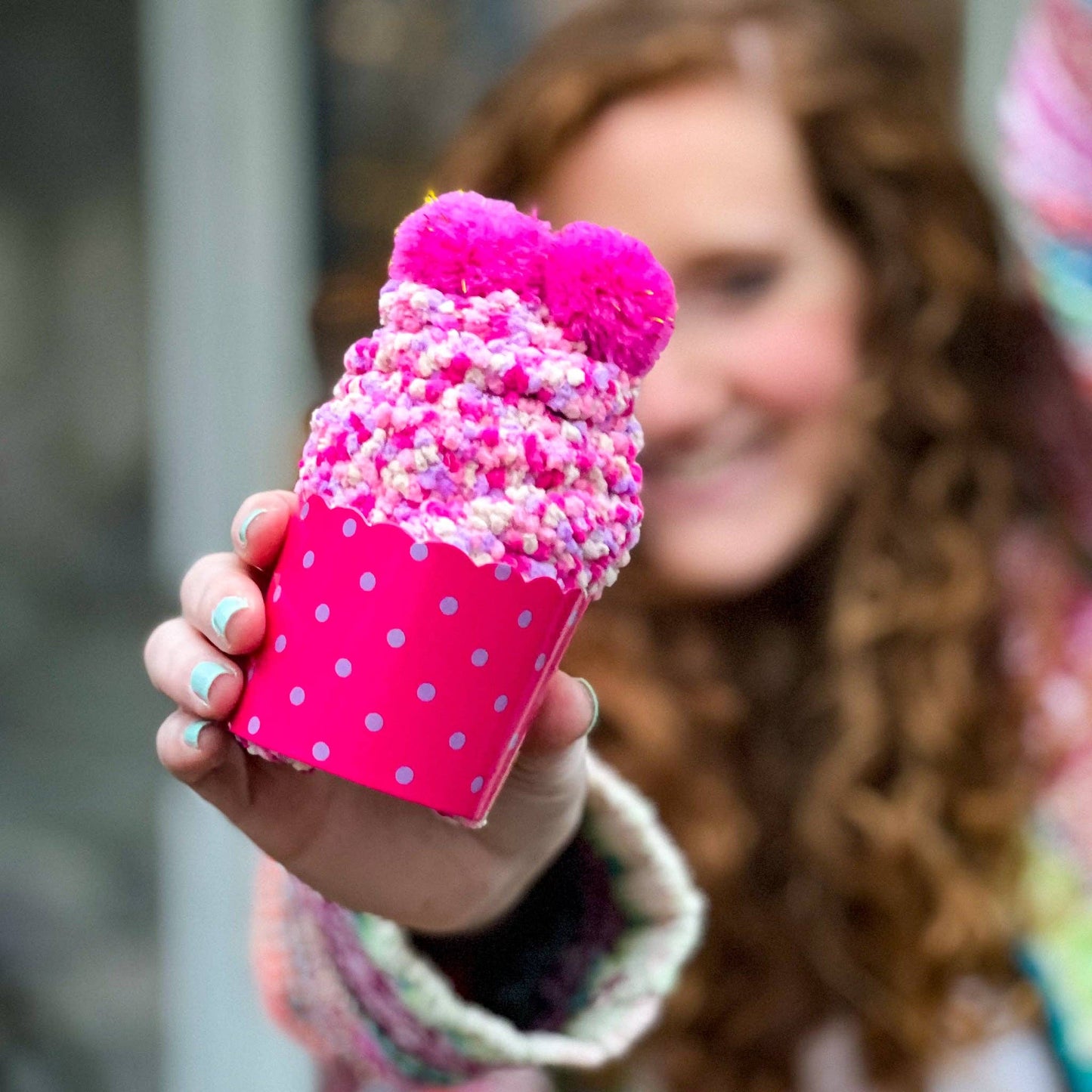 Cozy Cupcake Socks | 9 Colors: Blue (Plain)