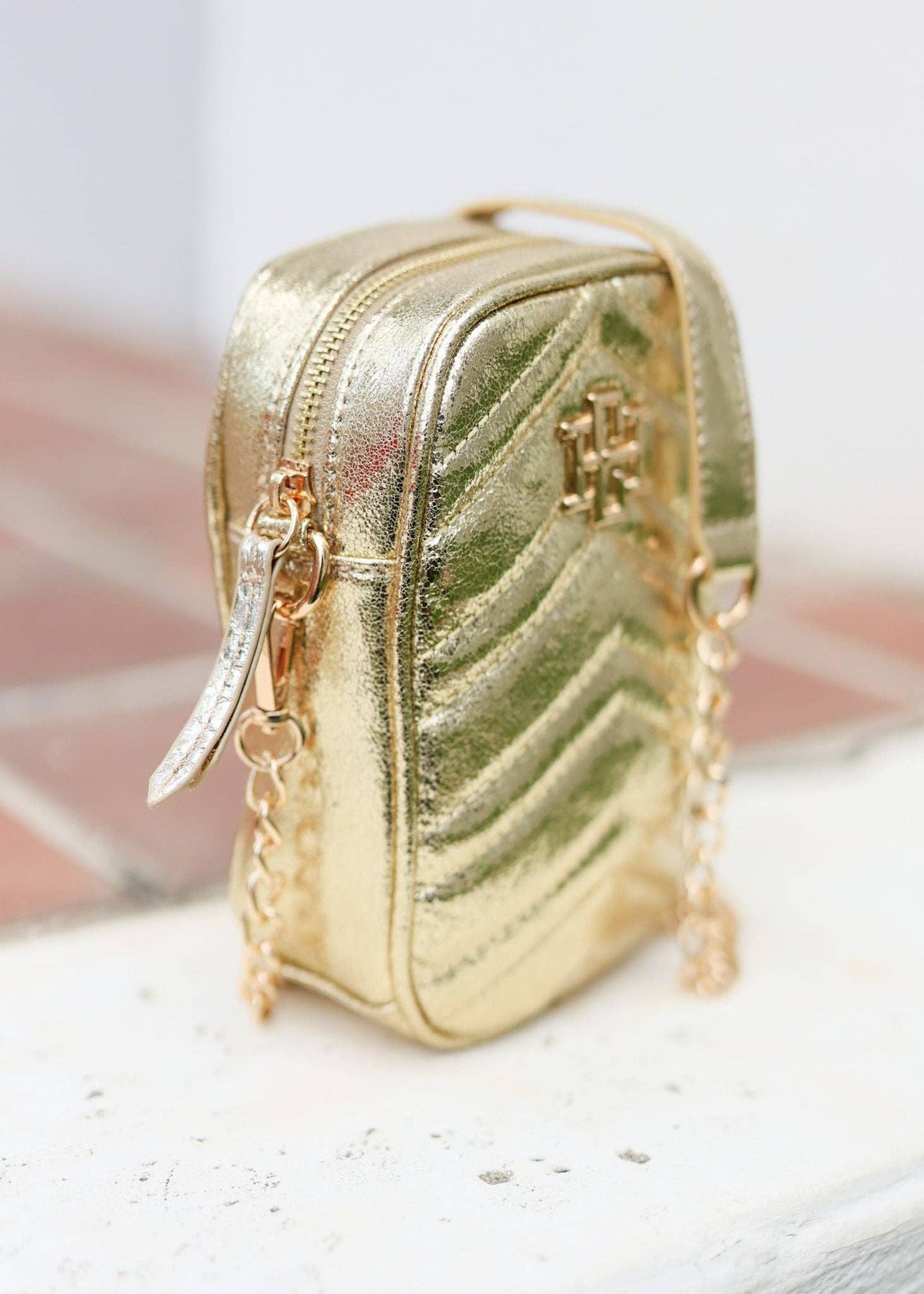 Colton Cell Phone Crossbody SHIMMER GOLD: Default