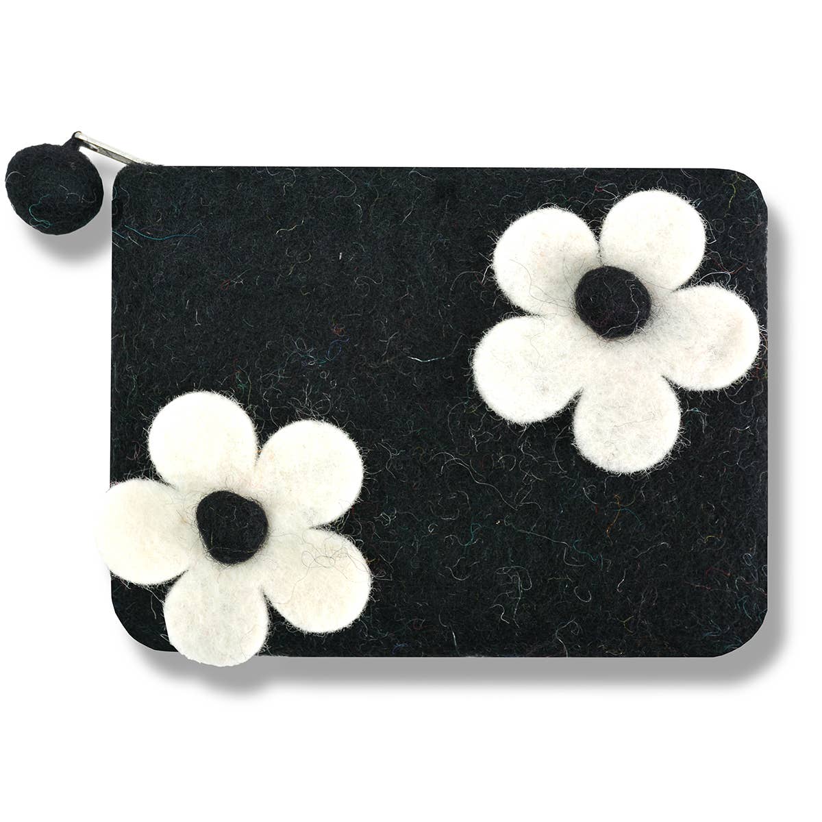 Two Flowers Coin Purse: Pink