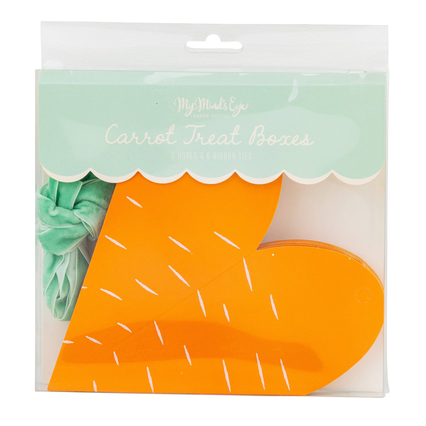 CRT1208 - Carrot Shaped Treat Boxes - 6 ct
