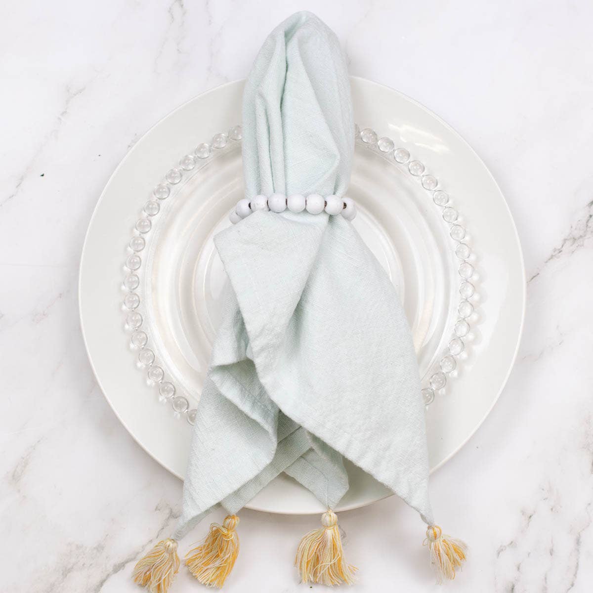 Morgan Tassel Napkin    Sea/Multi   17x17