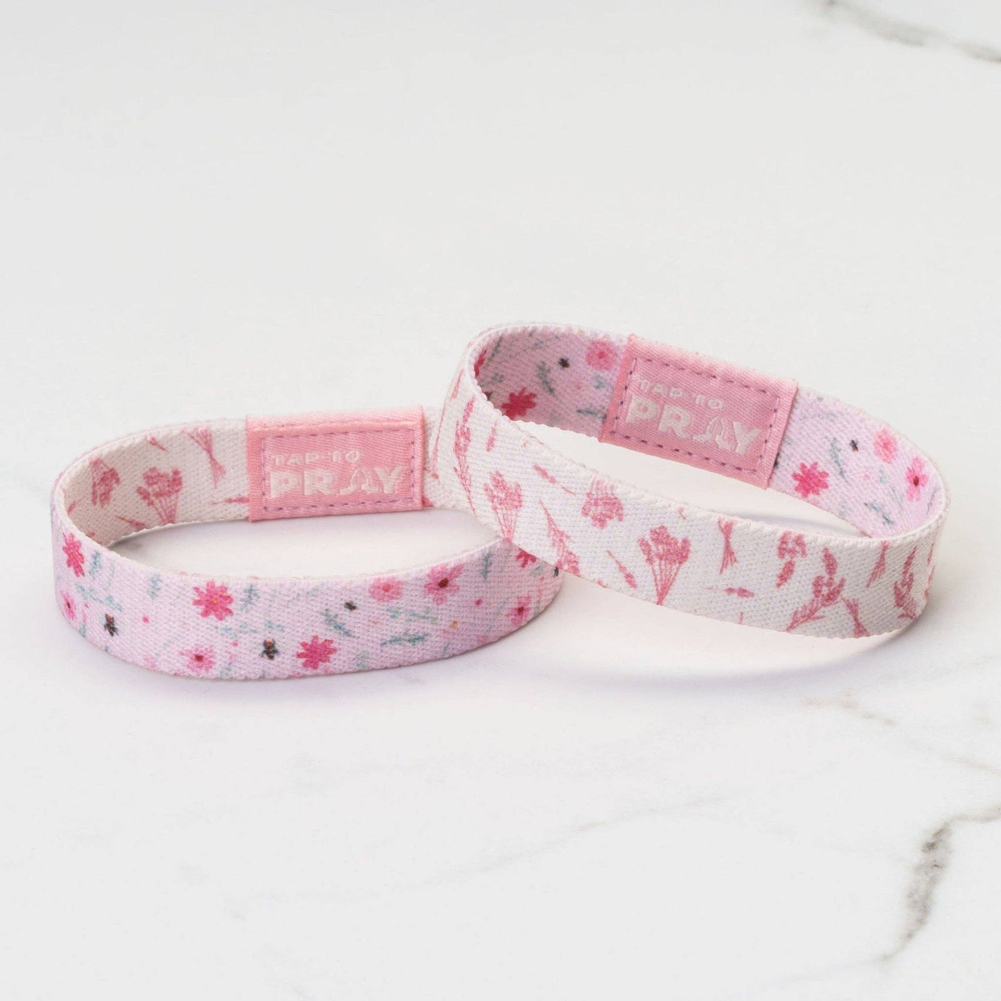 Tap To Pray® Wristband –  Meadows - Pink: Extra Large