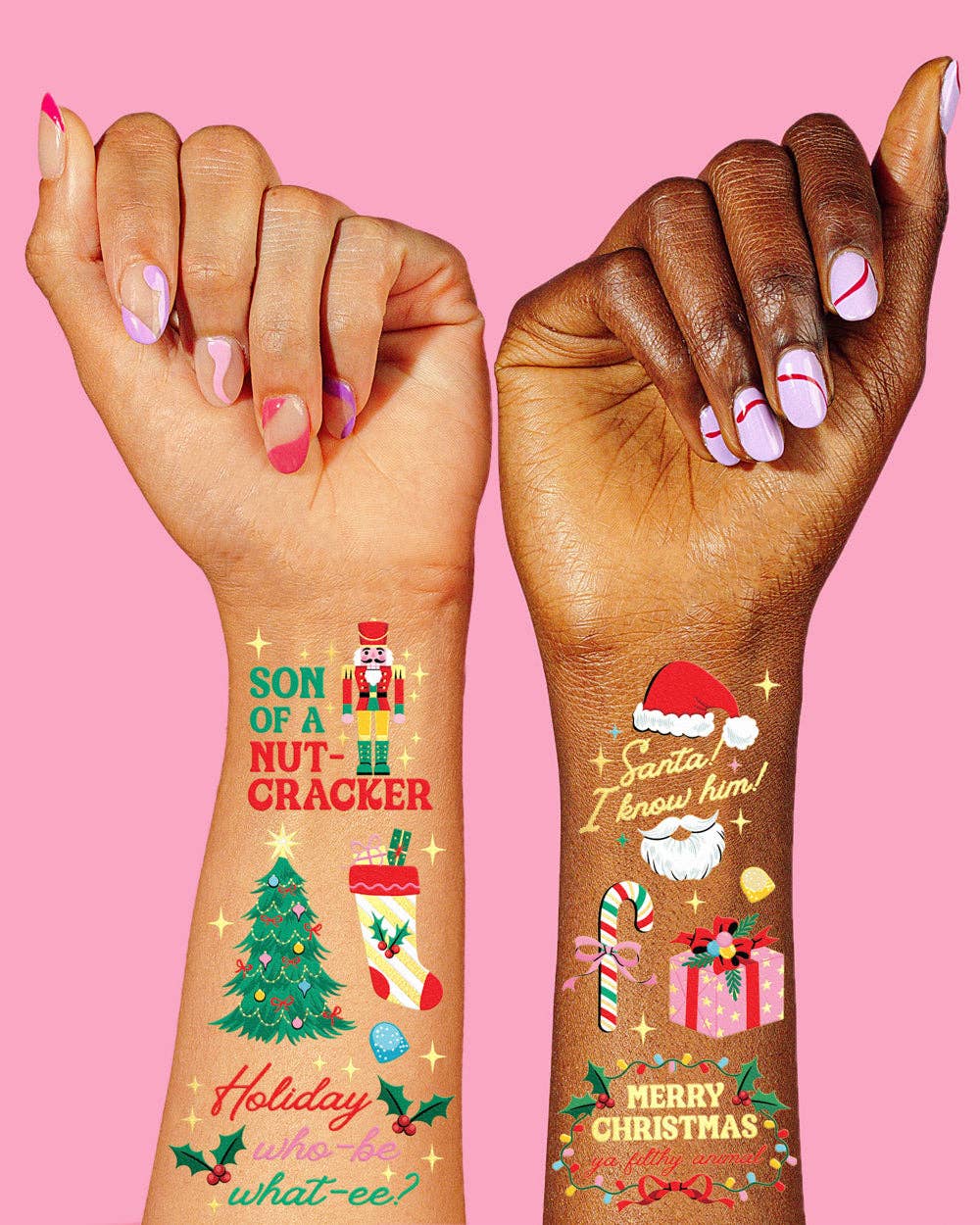 Christmas Movie Tattoos - 48 temporary tattoos