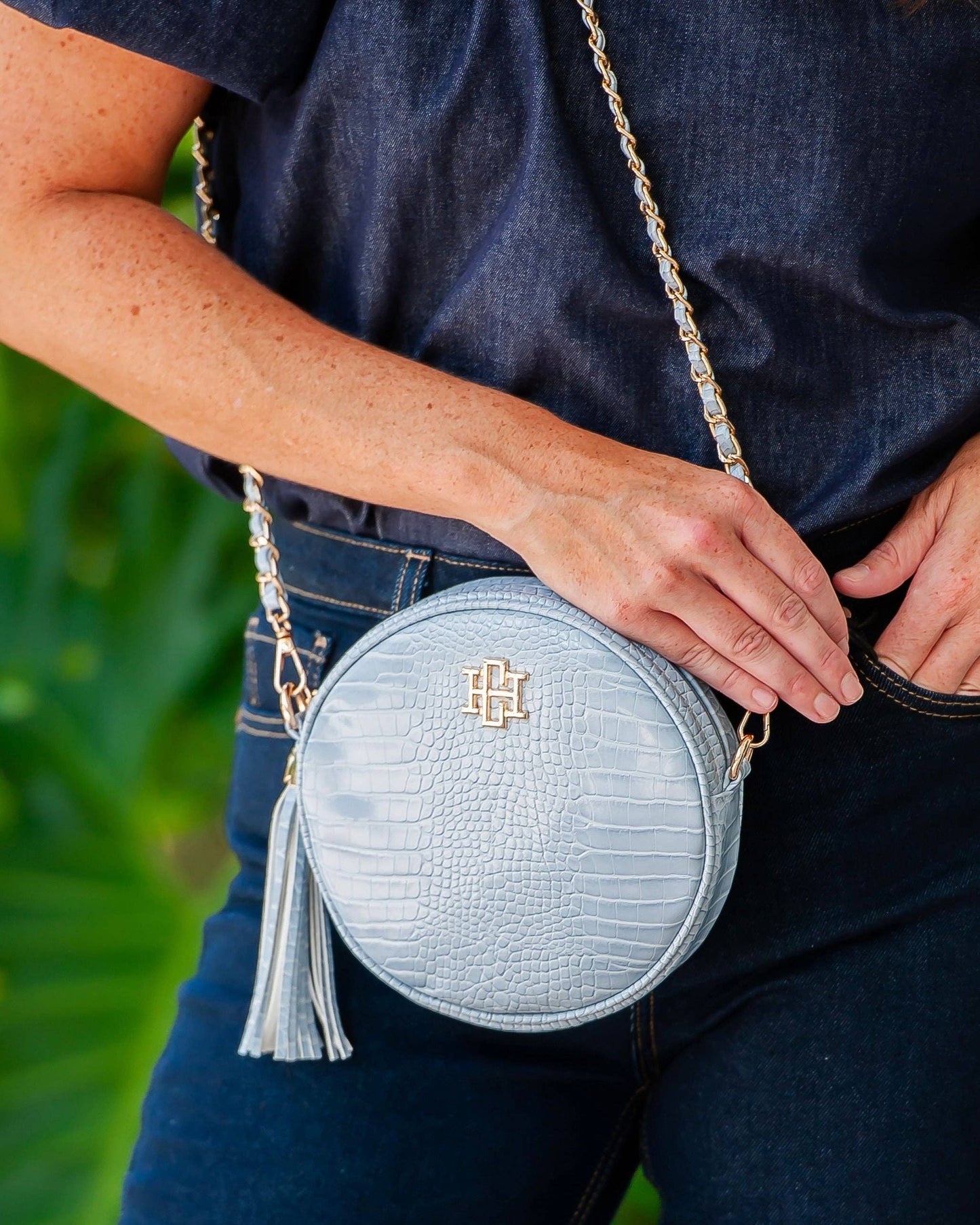 Cece Circular Crossbody Baby Blue EC: Default