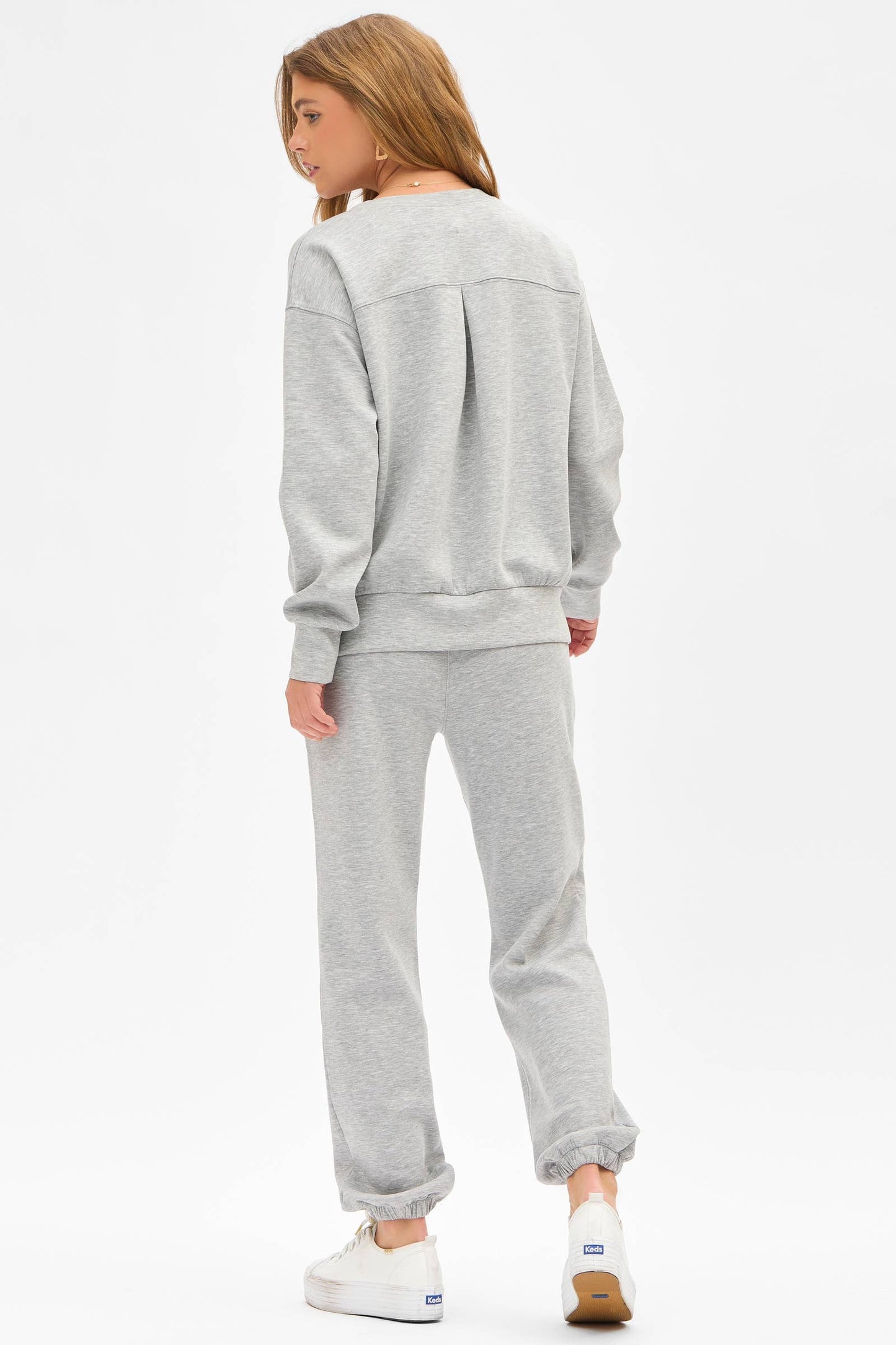 Crew Neck Pullover + Jogger Set TRVSET-MALIBU: LILAC / S