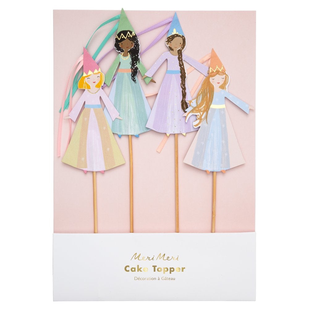 Magical Princess Cake Toppers (Pack of 4)