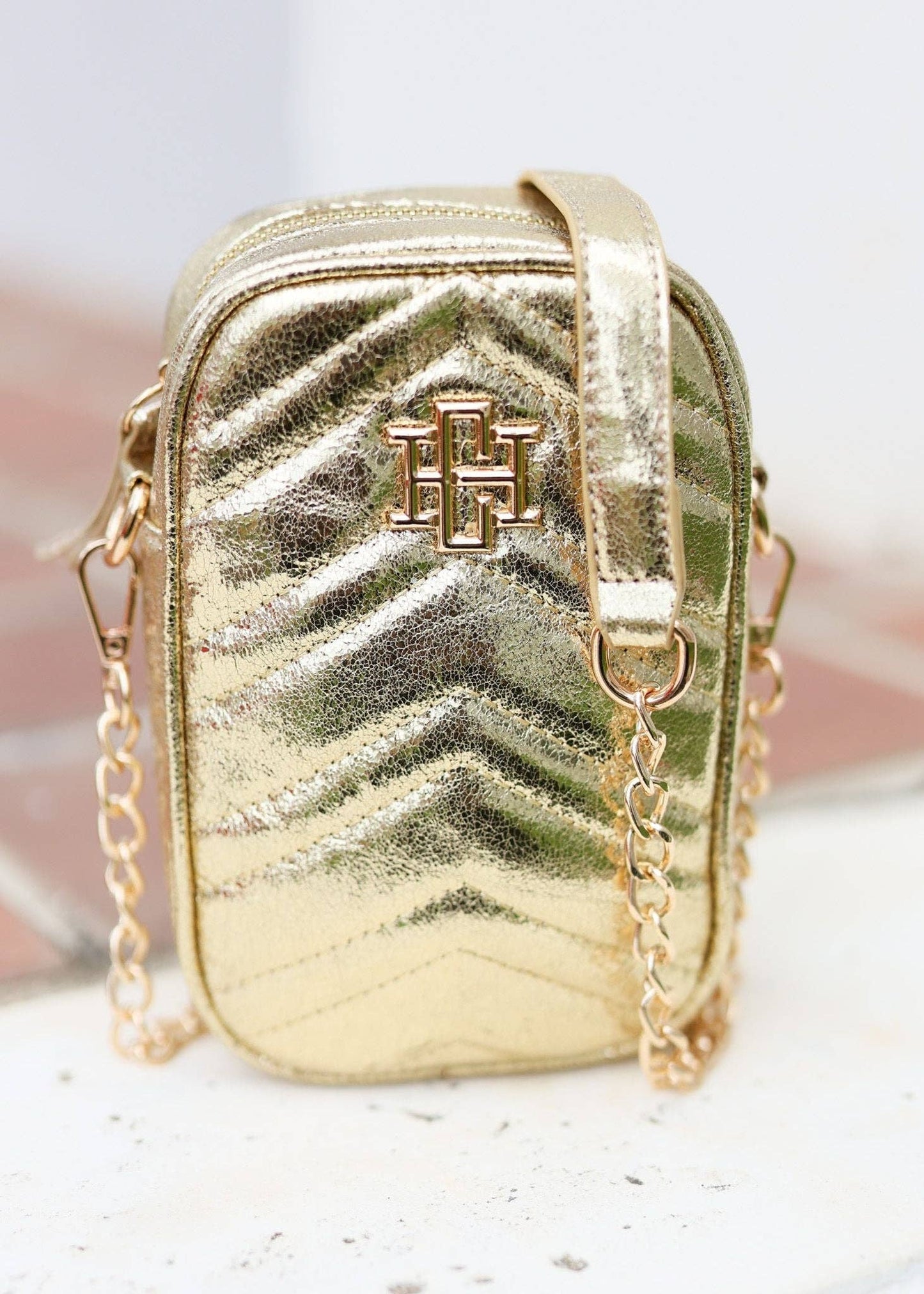 Colton Cell Phone Crossbody SHIMMER GOLD: Default